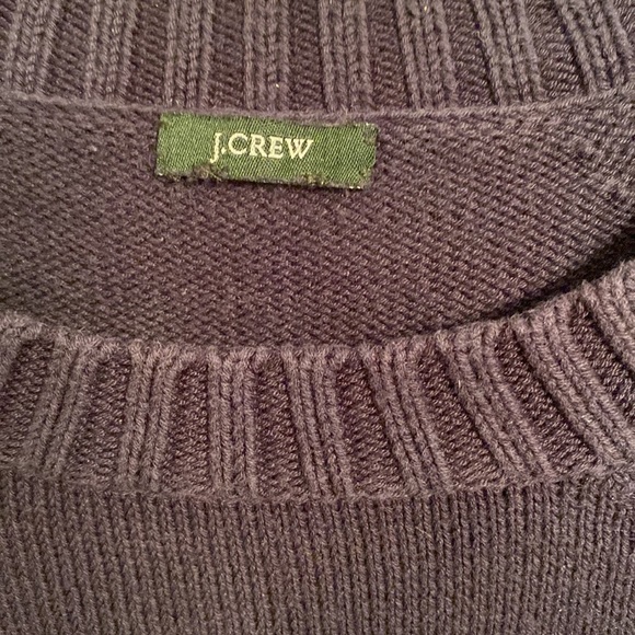J CREW navy short cuffed sleeve sweater - Picture 3 of 3